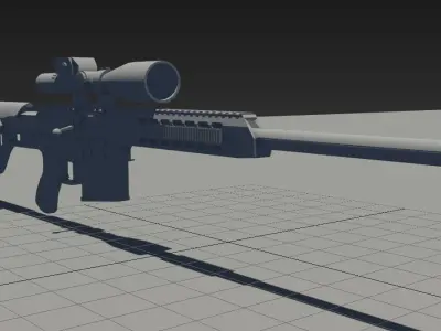 M98B Sniper Rifle 3D model