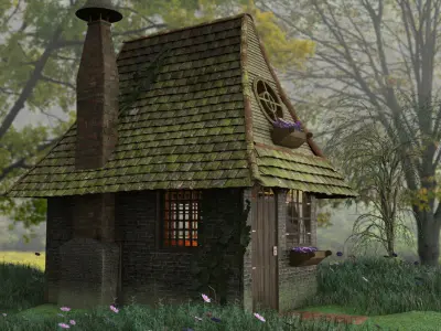 Morgane Le Fay Cottage 3D model