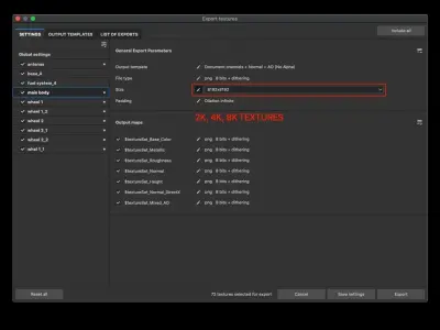 Technical Vehicle Unreal Engine Rigged UE4  8K Textures Low-poly 3D model