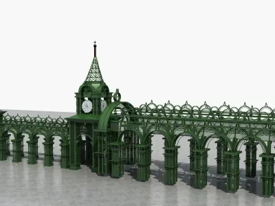 Old Style Corridor 3D model