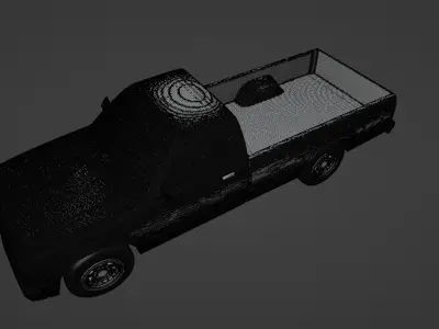 Chevrolet S10 1990 Pickup Single Cab Long Bed High Poly  3D print model