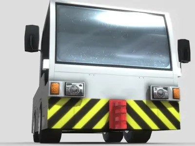 Airport Vehicle Truck Low-poly 3D model