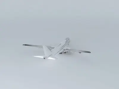 Boeing 747 800i Template V2 Free 3D model