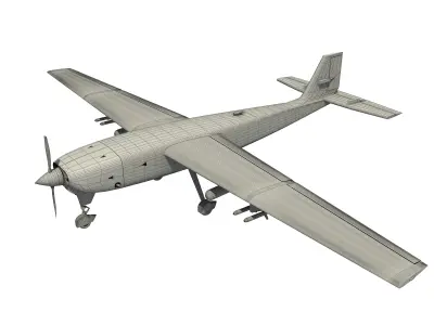 TURKISH UAV KARAYEL DRONE 3D model