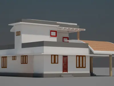 House Exterior Free low-poly 3D model
