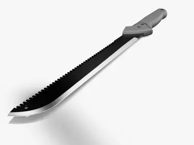 Military Machete Knife 1 3D model