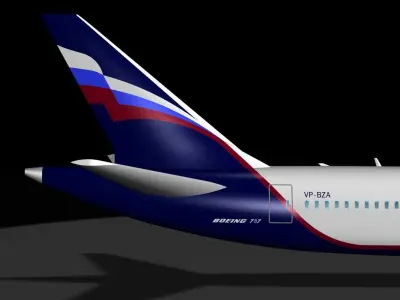 Aerofloat 787 - 8 Dreamliner 3D model