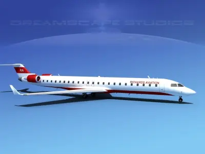 Bombardier CRJ900 Richards Aviation 3D model