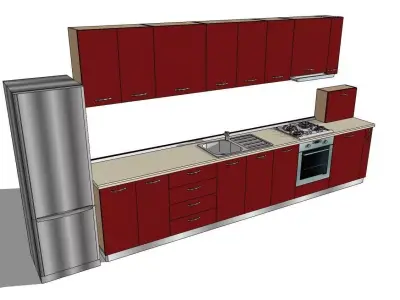 Kitchen Cosmin Free 3D model