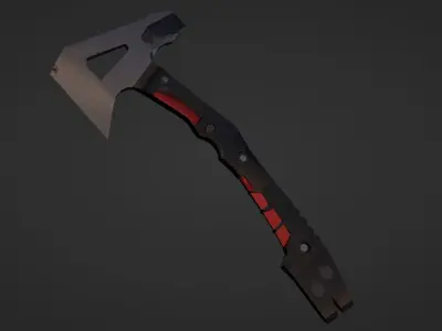 Tactical axe Low-poly 3D model order