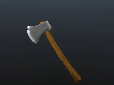 Low Poly Axe Free low-poly 3D model