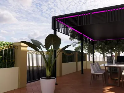 two nice pergola Free 3D model