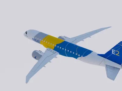 Embraer E175 E-2 Color House 3D model