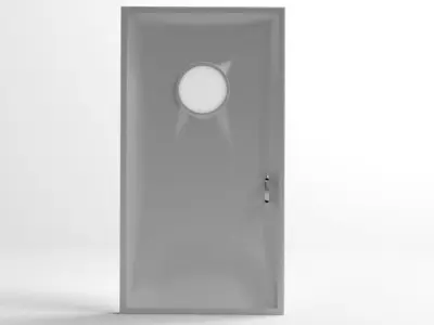 Door 9 with hole in middle 3D model