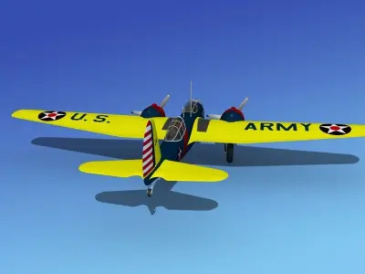 Martin B-10 V03 USAAC 3D model