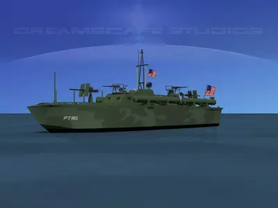 Elco PT Boat PT-115 3D model