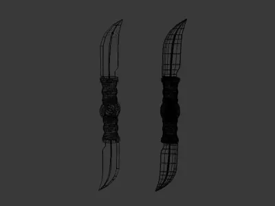 Stealth Strike Ninja Weapon Low-poly 3D model