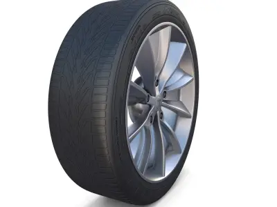 Tesla Model X Wheel 3D model