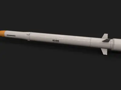 k100 air to air missile Low-poly 3D model