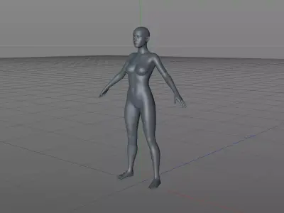 Woman female mannequin Free 3D model