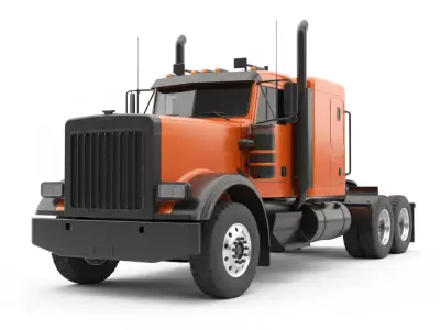 Truck Tractor Low-poly 3D model