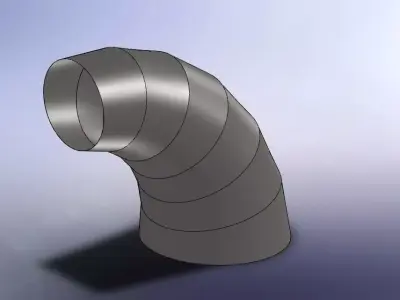 Progressive elbow Free 3D model