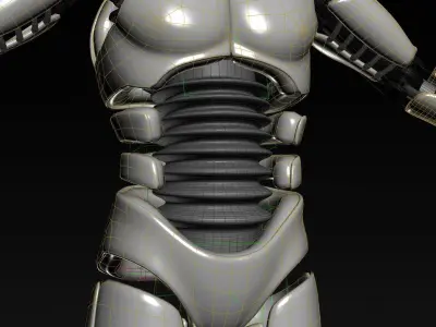 ROBOT MALE UNFINISHED 3D model