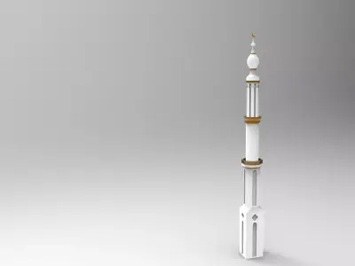 minaret islamic 3D model