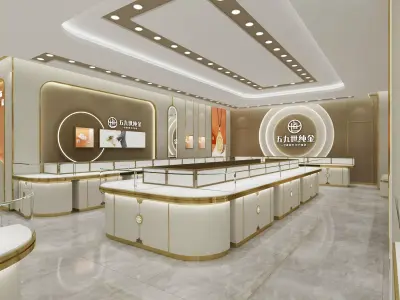 jewelry store Low-poly 3D model