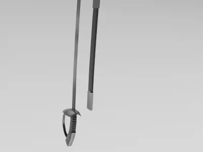 rapiers set 3d model 3D model