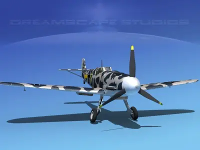 Messerschmitt BF-109 V19 3D model