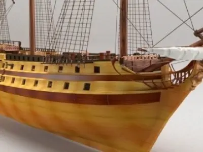 Professional ship 3D model