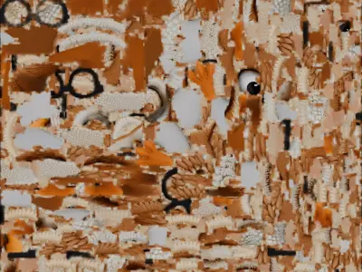 Cartoon Owl Beanie 3D Model Wise Winter Character Low-poly 3D model