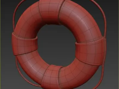 Lifebuoy life preserver 3D model