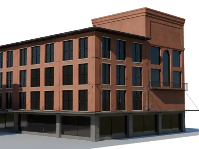 BASIC BUILDING PACK - APARTMENTS Free low-poly 3D model