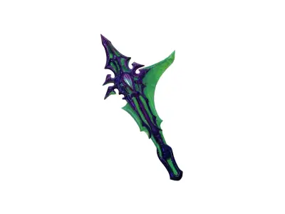 Ethereal Blade Fantasy Demon Sword 3D Model 3D model