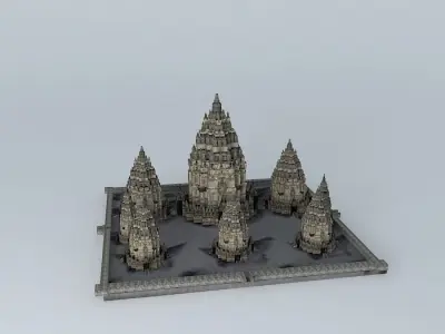 Prambanan Temple 3D model
