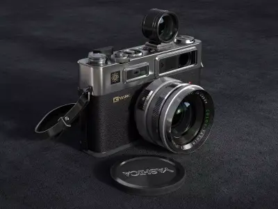 yashica 35 old camera classic camera leica 3D model