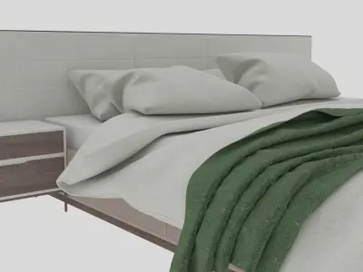 Minimalist Bed Free 3D model