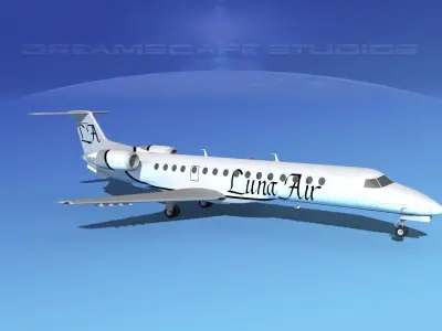 Embraer ERJ-140 Luna Air 3D model