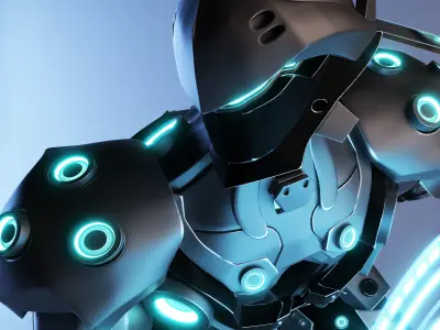 Ninja robot design mk1 3D model