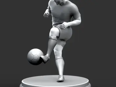 FootBall Player 3D Printable Free Free 3D print model