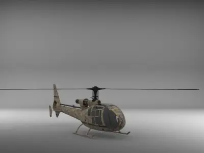 Gazelle helicopter 3D model