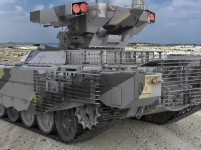 Tank Terminator BMPT 72 3D model