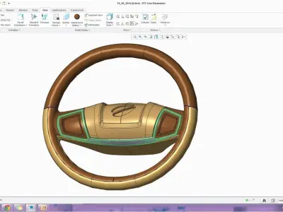 Steering Wheel 002 Free 3D model