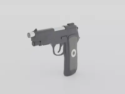 Pistol 02 Free low-poly 3D model