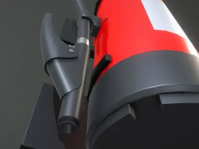 High-Poly Fire Extinguisher 3D model