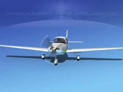 Cirrus SR22 V08 3D model