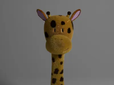 Giraffe Stuffy Toy 3D model