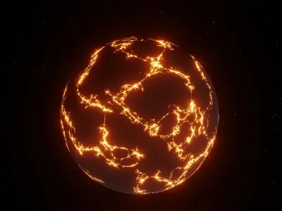 Lava Planet 3D model purchase